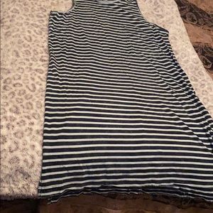 NWOT Tank top striped dress sz large
